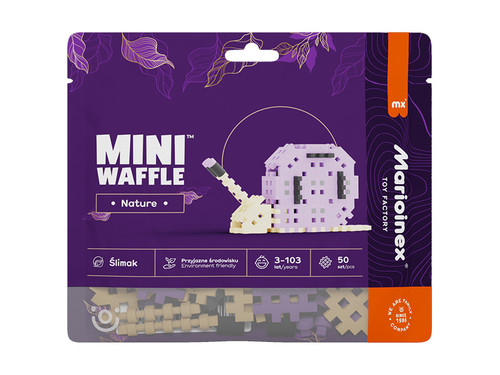 Marioinex Mini Waffle Blocks Set Snail 50pcs 3+