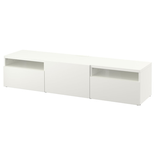 BESTÅ TV bench, white/Lappviken white, 180x42x39 cm