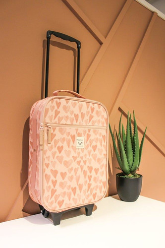 Kidzroom Trolley Suitcase Current Legend Heart, pink