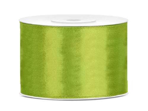 Satin Ribbon 50mm/25m, green apple