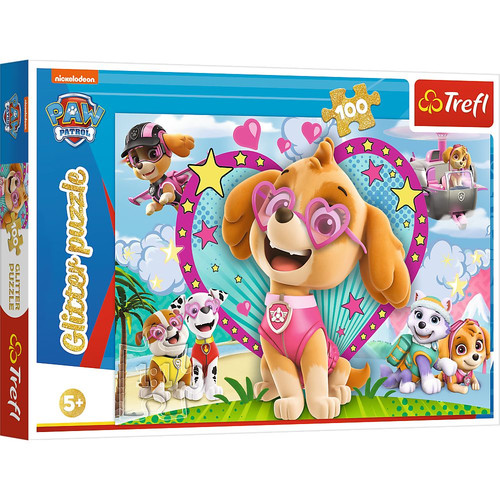 Trefl Children's Puzzle Glitter Paw Patrol Skye 100pcs 5+