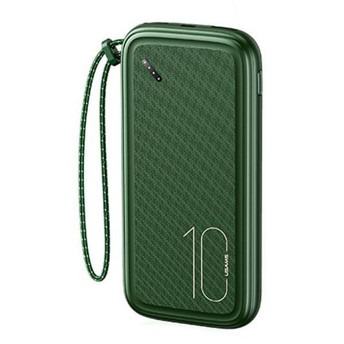 USAMS Power Bank Powerbank PB56 10000mAh 2xUSB, green