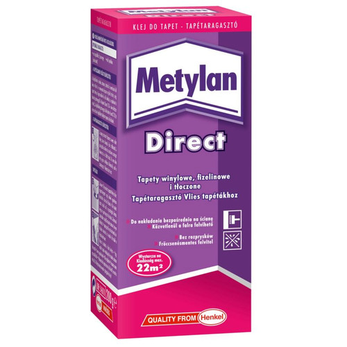 Metylan Direct Wallpaper Adhesive for Vinyl & Fleece Wallpapers 200g