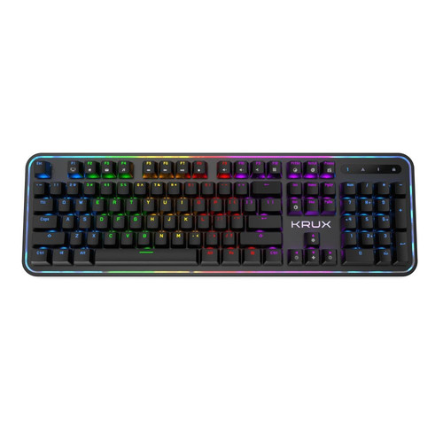 Krux Comet Wired Keyboard Outemu Blue RGB, black