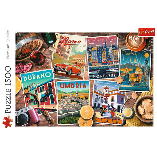 Trefl Jigsaw Puzzle Travel Around Europe 1500pcs 12+