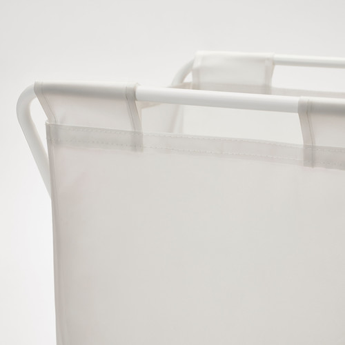 JÄLL Laundry bag with stand, white, 50 l