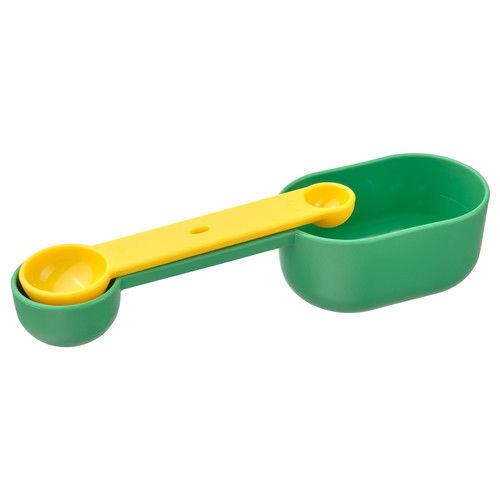 UPPFYLLD Measuring cup, set of 2, bright green/bright yellow