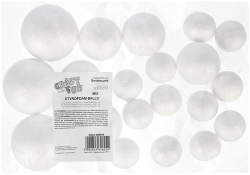 Craft Styrofoam Christmas Baubles DIY 20pcs