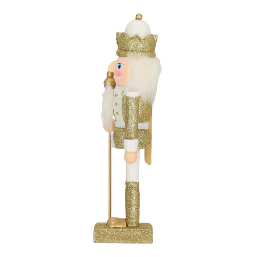 Nutcracker Christmas Decoration William 3 25cm, white