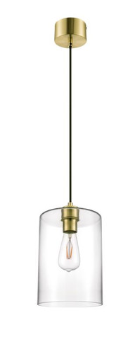 GoodHome Pendant Lamp Wutai E27, brass