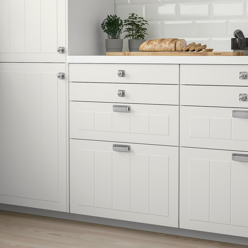 STENSUND Drawer front, white, 40x10 cm