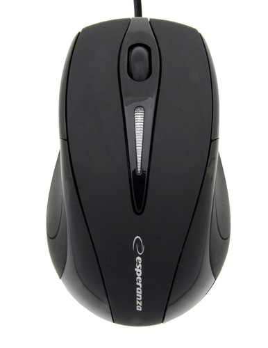 Esperanza Wired Optical Mouse SIRIUS EM102K USB, black