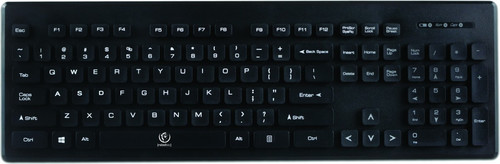 Rebeltec Wireless Set Keyboard Mouse Millenium, black