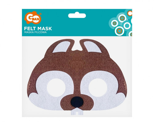 Felt Mask Beaver 17.5x13.5cm