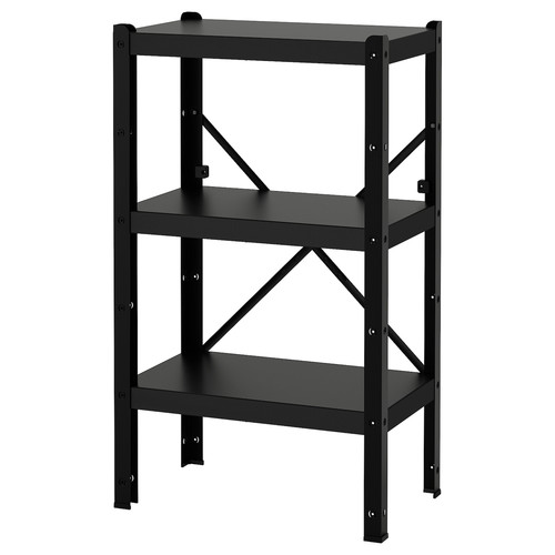 BROR Shelving unit, black, 65x40x110 cm