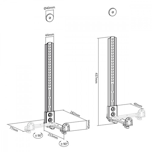 MacLean Universal Soundbar Mount 15kg MC-914