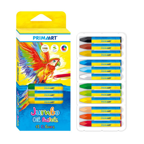 Prima Art Jumbo Oil Pastels 12 Colours