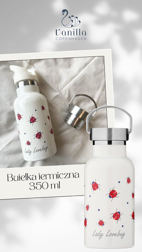 Vanilla Copenhagen Insulated Water Bottle 350ml Lady Lovebug