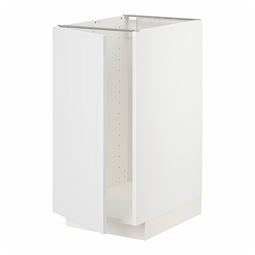 METOD Base cab f sink/waste sorting, white/Stensund white, 40x60 cm