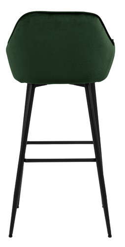 Bar Stool with Backrest Brooke VIC, green