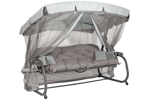 Mosquito Net for Garden Swing, grey