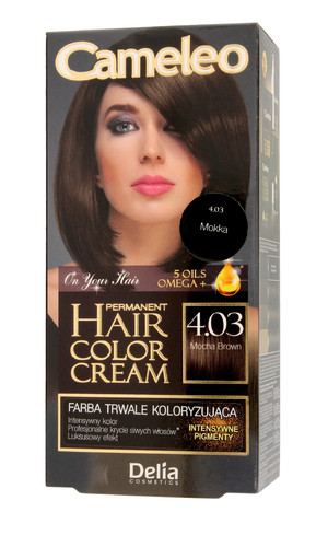 Delia Cosmetics Cameleo HCC Omega+ Permanent Hair Dye No. 4.03 Mocha Brown