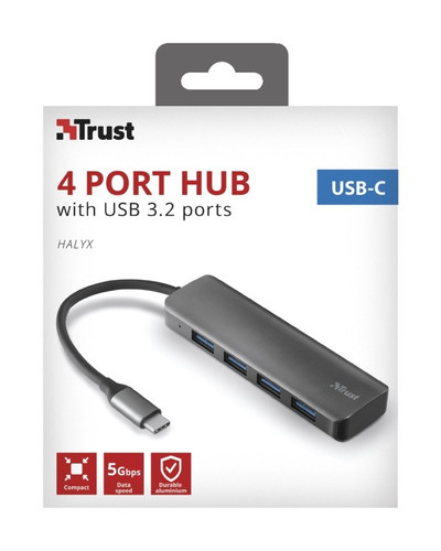 Trust Hub USB-C to 4 Port USB-A 3.2 Gen1