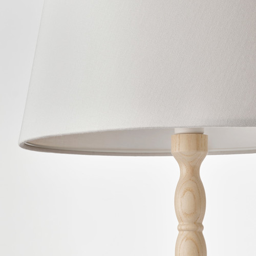 KINNAHULT Floor lamp, ash/white, 150 cm