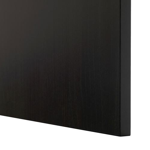 BESTÅ Wall-mounted cabinet combination, black-brown/Lappviken black-brown, 60x22x38 cm