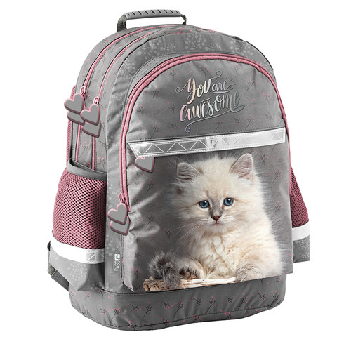 School Backpack 28x41x18 Kitten