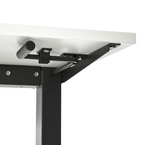 TROTTEN Desk sit/stand, white/anthracite, 120x70 cm