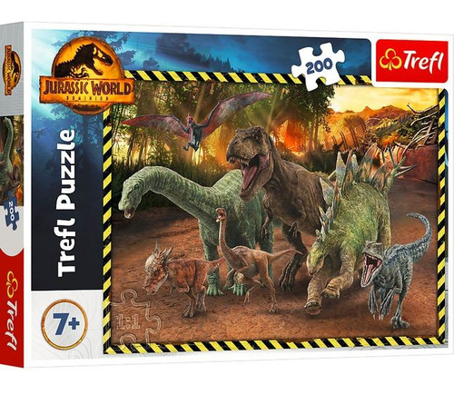 Trefl Children's Puzzle Jurassic World Dinosaurs 200pcs 7+