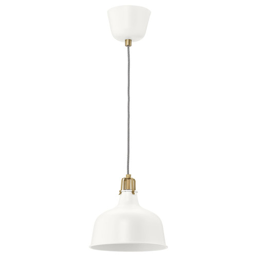 RANARP Pendant lamp, off-white, 23 cm