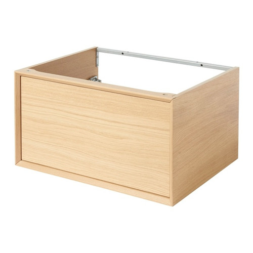 GoodHome Basin Cabinet with Drawer Avela 60 cm, oak effect