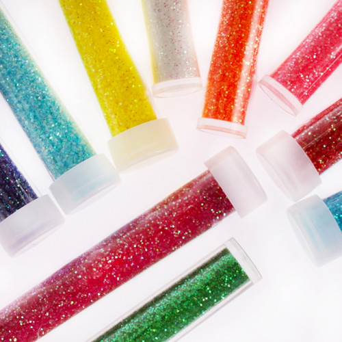 Glitter Powder 10pcs, pastel