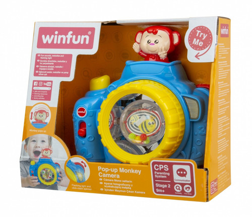 Winfun Pop--up Monkey Camera 9m+