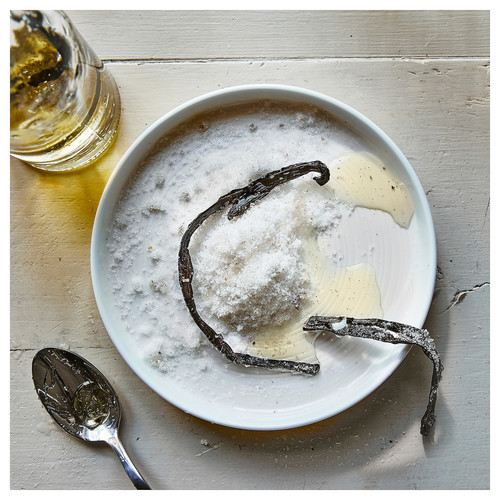 JÄMLIK Scented potpourri, Vanilla/light beige, 90 g