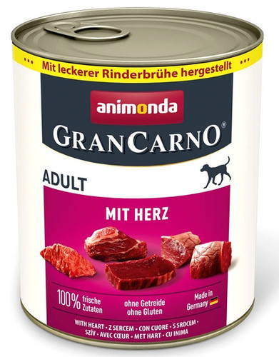 Animonda GranCarno Adult Beef & Heart Dog Wet Food 800g