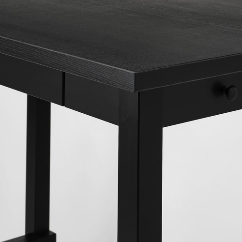 NORDVIKEN Bar table, black, 140x80 cm