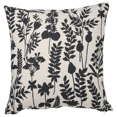 ROTVECKLARE Cushion cover, white/anthracite, 50x50 cm