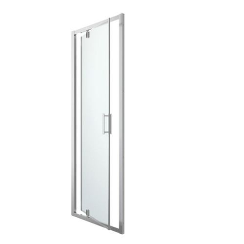 GoodHome Pivot Shower Door Beloya 80 cm, chrome/transparent