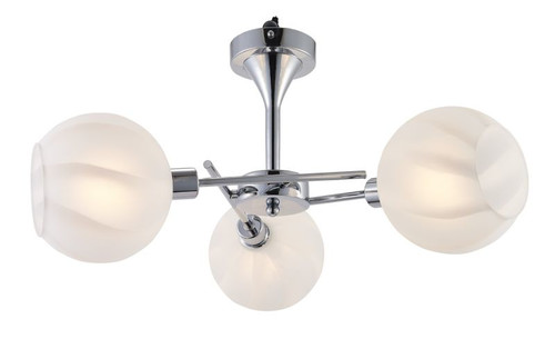 Pendant Lamp Raul 3 x 40W E14, chrome/white