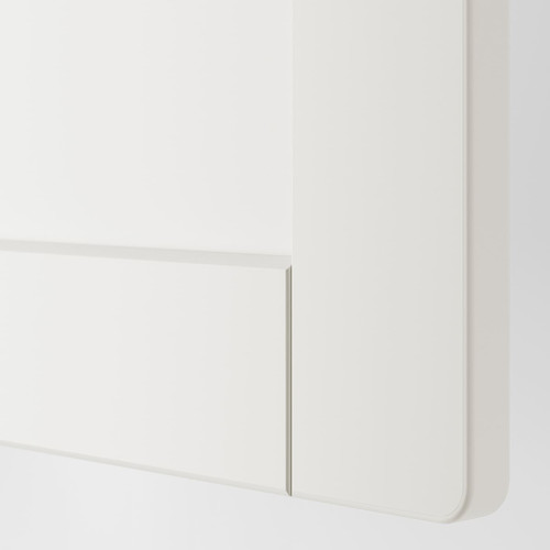SMÅSTAD / PLATSA Storage combination, white/with frame with 6 shelves, 120x42x123 cm