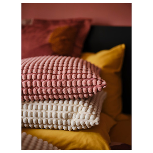 SVARTPOPPEL Cushion cover, light pink, 50x50 cm