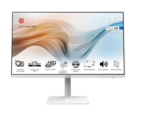 MSI 27" Monitor IPS/FHD/5ms/75Hz/250nits Modern MD272PW