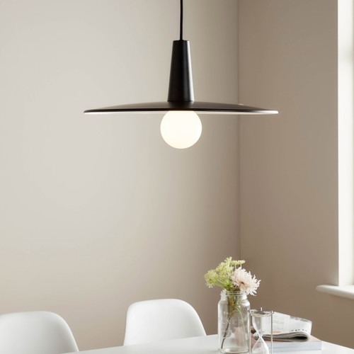 GoodHome Pendant Lamp Hibonit E27 45cm, black