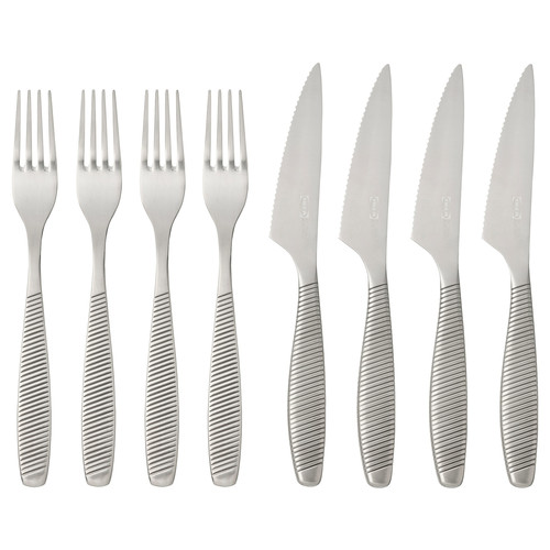 IKEA 365+ 8-piece steak flatware set, stainless steel