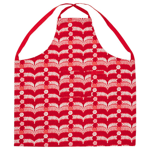 VINTERFINT Apron, red, 85x89 cm