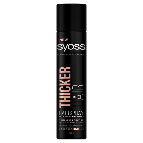 Syoss Thicker Hair Hair Spray with Thickening Fibers 300ml