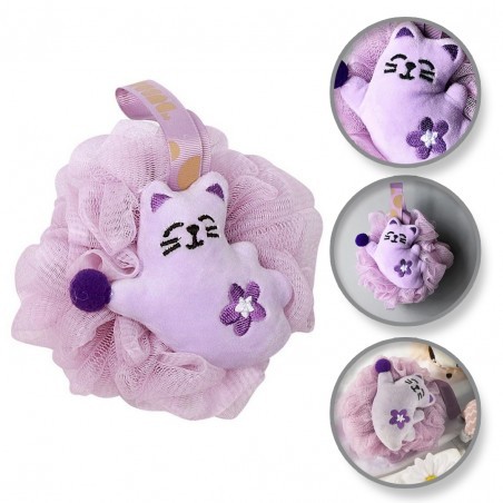 ECARLA Body Puff, purple